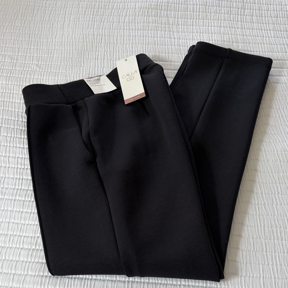 NWT CALIA by Carrie Underwood Black Women's Track Joggers, size XS
